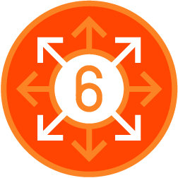 Icon Encouraging people to keep six feet seperation